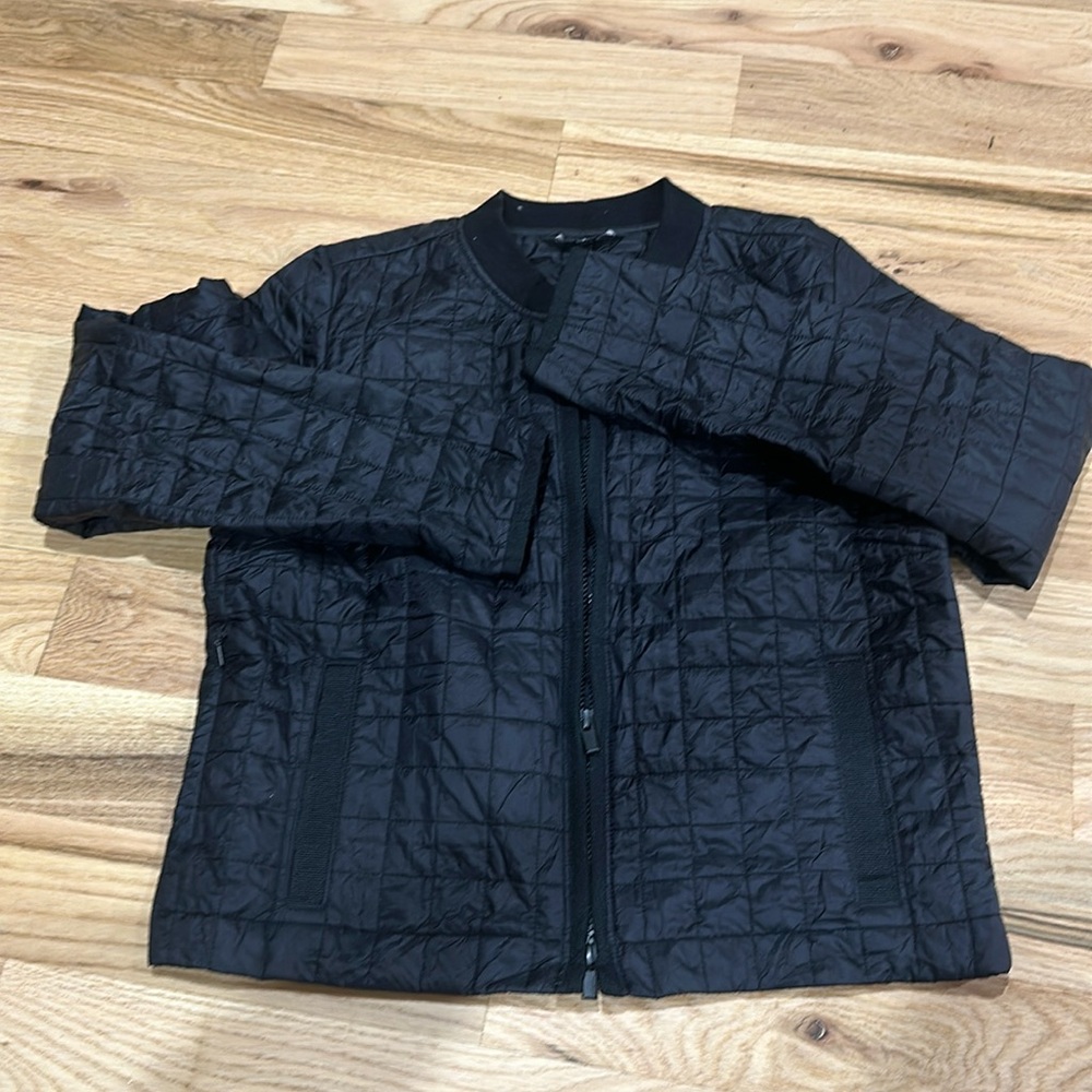 black athleta grandview shortie jacket